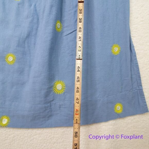 New! Free People Emory Embroidered Sun Midi‎ Dress blue, size S - Picture 10 of 16